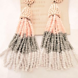 [Anthropologie] Beaded Tassel Earrings